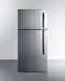 Summit Refrigerators Left Hand Door Summit 30" Wide Top Freezer Refrigerator with Icemaker | Stainless Steel