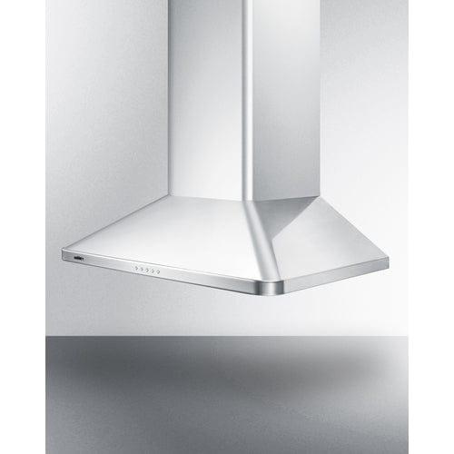 Summit Range Hoods Summit 30" Wide Wall-Mounted Range Hood, ADA-Compliant SEH3630SSADA