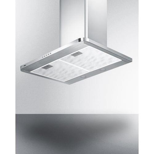 Summit Range Hoods Summit 30" Wide Wall-Mounted Range Hood, ADA-Compliant SEH3630SSADA