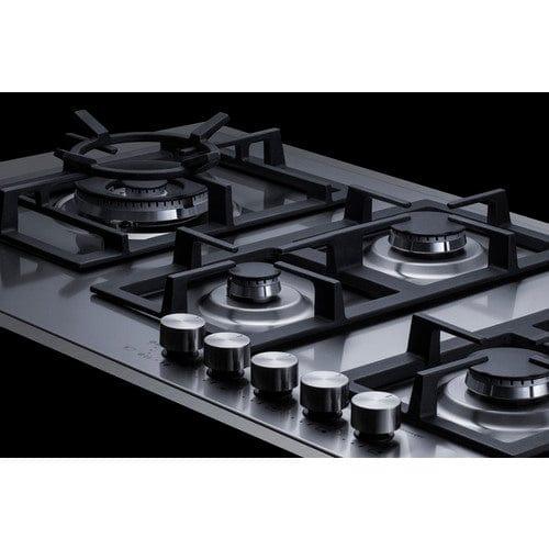 Summit Summit 34&quot; Wide 5-Burner Gas Cooktop In Stainless Steel GCJ536SSTK