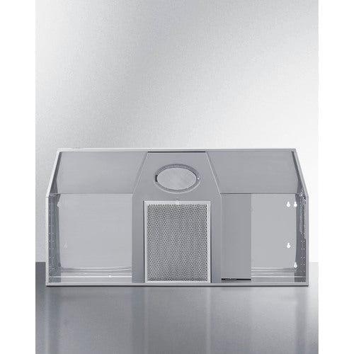 Summit Range Hoods Summit 36" Under Cabinet Convertible Range Hood, ADA Compliant H36RSSADA