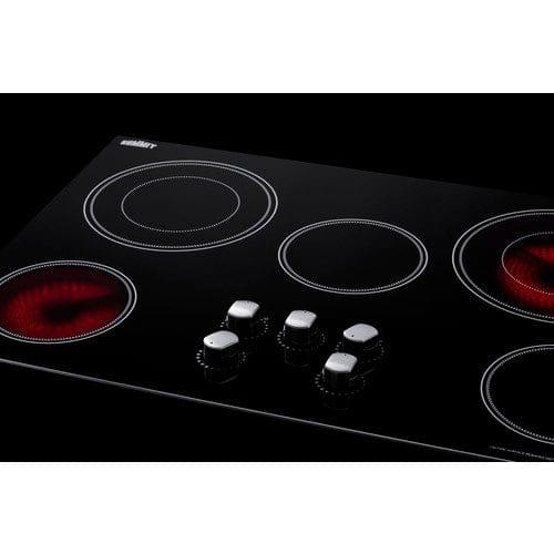 Summit Summit 36&quot; Wide 208-240V 5-Burner Radiant Cooktop CR5B36MB