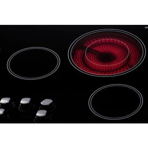 Summit Summit 36&quot; Wide 208-240V 5-Burner Radiant Cooktop CR5B36MB