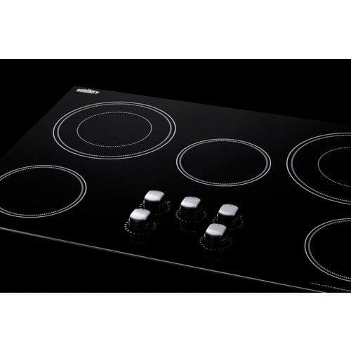 Summit Summit 36&quot; Wide 208-240V 5-Burner Radiant Cooktop CR5B36MB