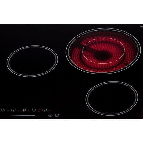 Summit Summit 36" Wide 208-240V 5-Burner Radiant Cooktop CR5B36T9B