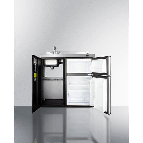 Summit Prefabricated Kitchens & Kitchenettes Summit 36" Wide All-In-One Kitchenette CK36EL