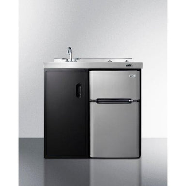 Summit Prefabricated Kitchens & Kitchenettes Summit 36" Wide All-In-One Kitchenette CK36ELGLASS
