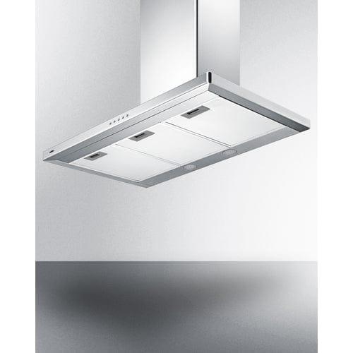 Summit Range Hoods Summit 36" Wide Wall-Mounted Range Hood, ADA-Compliant SEH4636SSADA