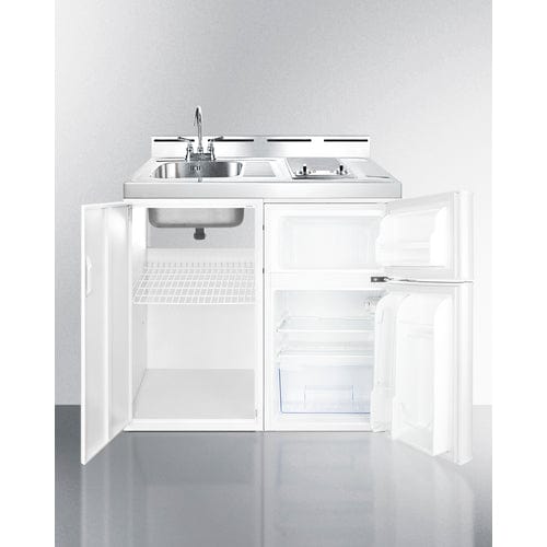 Summit Prefabricated Kitchens & Kitchenettes Summit 39" 39" Wide All-In-One Kitchenette C39ELGLASS