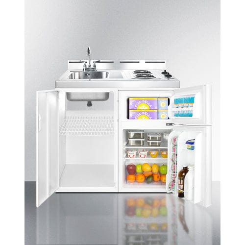 Summit Prefabricated Kitchens & Kitchenettes Summit 39" Wide All-In-One Kitchenette C39EL