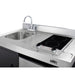 Summit Prefabricated Kitchens & Kitchenettes Summit 39" Wide All-In-One Kitchenette C39ELGLASSBK