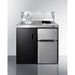 Summit Prefabricated Kitchens & Kitchenettes Summit 39" Wide All-In-One Kitchenette C39ELGLASSBK