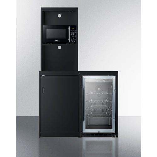 Summit Prefabricated Kitchens & Kitchenettes Summit 43" Wide Casework Suite with Beverage Center and Microwave, ADA Height CWSUITE43G