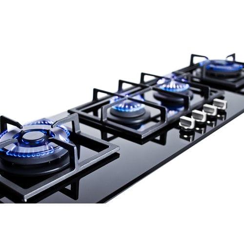 Summit Summit 44&quot; Wide 4-Burner Gas Cooktop GC443BGL