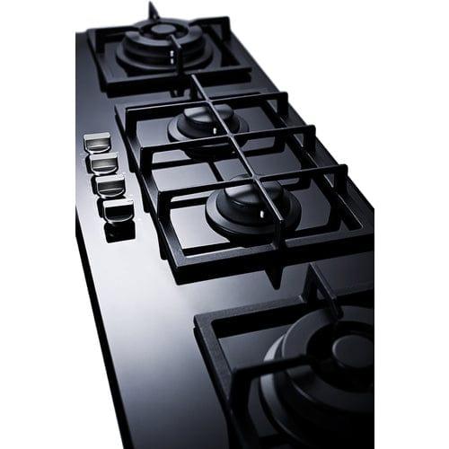 Summit Summit 44" Wide 4-Burner Gas Cooktop GC443BGL