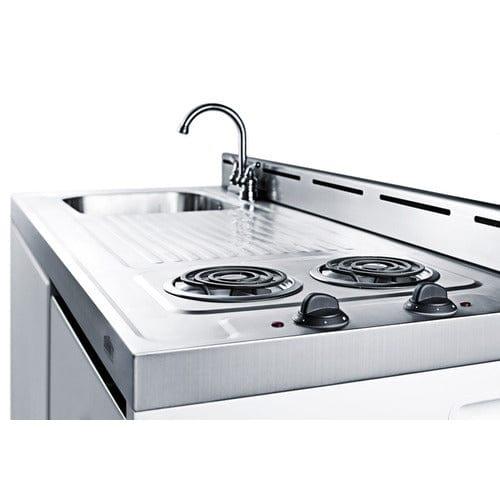 Summit Prefabricated Kitchens & Kitchenettes Summit 48" Wide All-In-One Kitchenette C48EL
