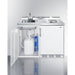 Summit Prefabricated Kitchens & Kitchenettes Summit 48" Wide All-In-One Kitchenette, No Plumbing Needed C48ELGLASSPUMP