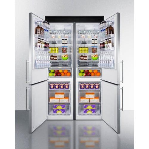 Summit Refrigerators Summit 48" Wide Bottom Freezer Refrigerator Set FFBF181ES2KIT48