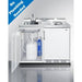 Summit Prefabricated Kitchens & Kitchenettes Summit 48" Wide Mobile All-In-One Kitchenette, No Plumbing Needed C48ELGLASSPUMPMB