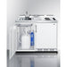 Summit Prefabricated Kitchens & Kitchenettes Summit 48" Wide Mobile All-In-One Kitchenette, No Plumbing Needed C48ELPUMPMB