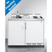 Summit Prefabricated Kitchens & Kitchenettes Summit 48" Wide Mobile All-In-One Kitchenette, No Plumbing Needed C48ELPUMPMB