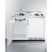 Summit Prefabricated Kitchens & Kitchenettes Summit 48" Wide Mobile All-In-One Kitchenette, No Plumbing Needed C48ELPUMPMB