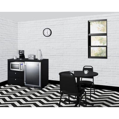 Summit Prefabricated Kitchens & Kitchenettes Summit 52" Wide Casework Suite with Beverage Center and Microwave, ADA Height CWSUITE52G