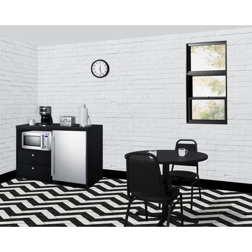 Summit Prefabricated Kitchens & Kitchenettes Summit 52" Wide Casework Suite with Refrigerator and Microwave, ADA Height CWSUITE52R