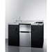 Summit Prefabricated Kitchens & Kitchenettes Summit 54" Wide All-In-One Kitchenette, ADA Counter Height CK55ADASINKL
