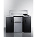 Summit Prefabricated Kitchens & Kitchenettes Summit 54" Wide All-In-One Kitchenette, ADA Counter Height CK55ADASINKL