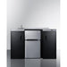 Summit Prefabricated Kitchens & Kitchenettes Summit 54" Wide All-In-One Kitchenette, ADA Counter Height CK55ADASINKL
