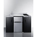 Summit Prefabricated Kitchens & Kitchenettes Summit 54" Wide All-In-One Kitchenette, ADA Counter Height CK55ADASINKL