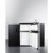 Summit Prefabricated Kitchens & Kitchenettes Summit 54" Wide All-In-One Kitchenette, ADA Counter Height CK55ADASINKR