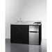 Summit Prefabricated Kitchens & Kitchenettes Summit 54" Wide All-In-One Kitchenette CK54SINKL