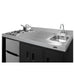 Summit Prefabricated Kitchens & Kitchenettes Summit 54" Wide All-In-One Kitchenette CK54SINKL