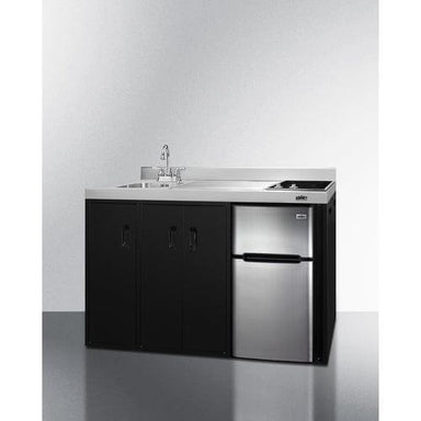 Summit Prefabricated Kitchens & Kitchenettes Summit 54" Wide All-In-One Kitchenette CK54SINKR