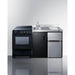 Summit Prefabricated Kitchens & Kitchenettes Summit 63" Wide All-in-One Kitchenette with Electric Range ACK63ELSTB