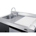 Summit Prefabricated Kitchens & Kitchenettes Summit 63" Wide All-in-One Kitchenette with Electric Range ACK63ELSTB