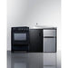 Summit Prefabricated Kitchens & Kitchenettes Summit 63" Wide All-in-One Kitchenette with Electric Range ACK63ELSTB
