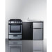 Summit Prefabricated Kitchens & Kitchenettes Summit 63" Wide All-in-One Kitchenette with Gas Range ACK63GASBSS
