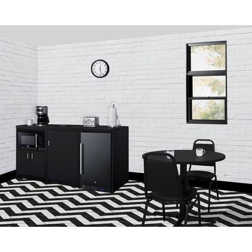 Summit Prefabricated Kitchens & Kitchenettes Summit 64" Wide Casework Suite with Refrigerator and Microwave, ADA Height CWSUITE64R