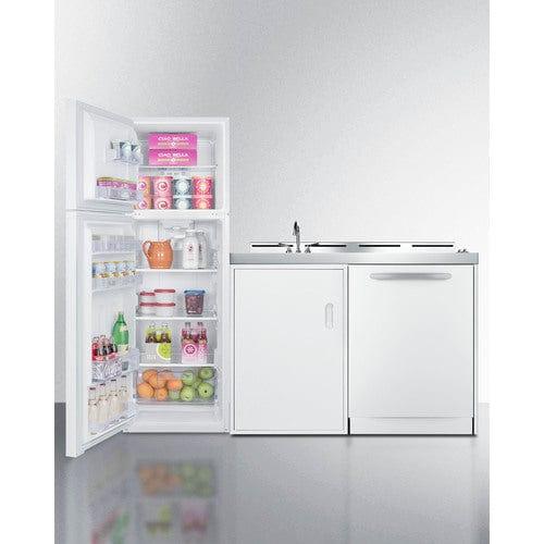 Summit Prefabricated Kitchens & Kitchenettes Summit 71" Wide All-In-One Kitchenette with Dishwasher ACKDW72