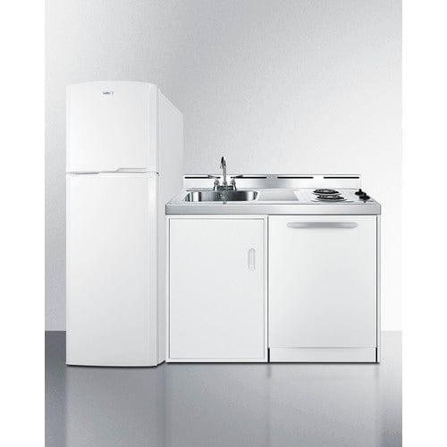 Summit Prefabricated Kitchens & Kitchenettes Summit 71" Wide All-In-One Kitchenette with Dishwasher ACKDW72