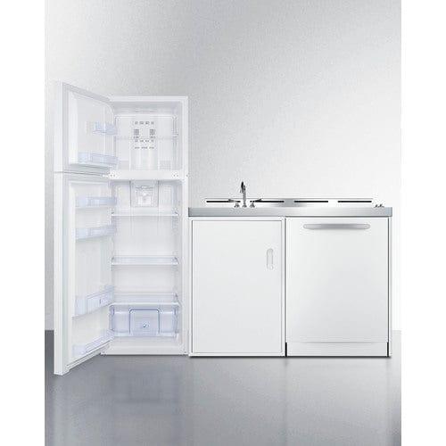 Summit Prefabricated Kitchens & Kitchenettes Summit 71" Wide All-In-One Kitchenette with Dishwasher ACKDW72