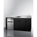 Summit Prefabricated Kitchens & Kitchenettes Summit 72" Wide All-In-One Kitchenette, ADA Counter Height CK72ADASINKR