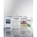 Summit Prefabricated Kitchens & Kitchenettes Summit 72" Wide All-in-One Kitchenette with Electric Range ACK72ELSTW