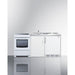 Summit Prefabricated Kitchens & Kitchenettes Summit 72" Wide All-in-One Kitchenette with Electric Range ACK72ELSTW