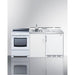 Summit Prefabricated Kitchens & Kitchenettes Summit 72" Wide All-in-One Kitchenette with Electric Range ACK72ELSTW