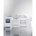 Summit Prefabricated Kitchens & Kitchenettes Summit 72" Wide All-in-One Kitchenette with Electric Range ACK72ELSTW