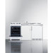 Summit Prefabricated Kitchens & Kitchenettes Summit 72" Wide All-in-One Kitchenette with Gas Range ACK72GASW